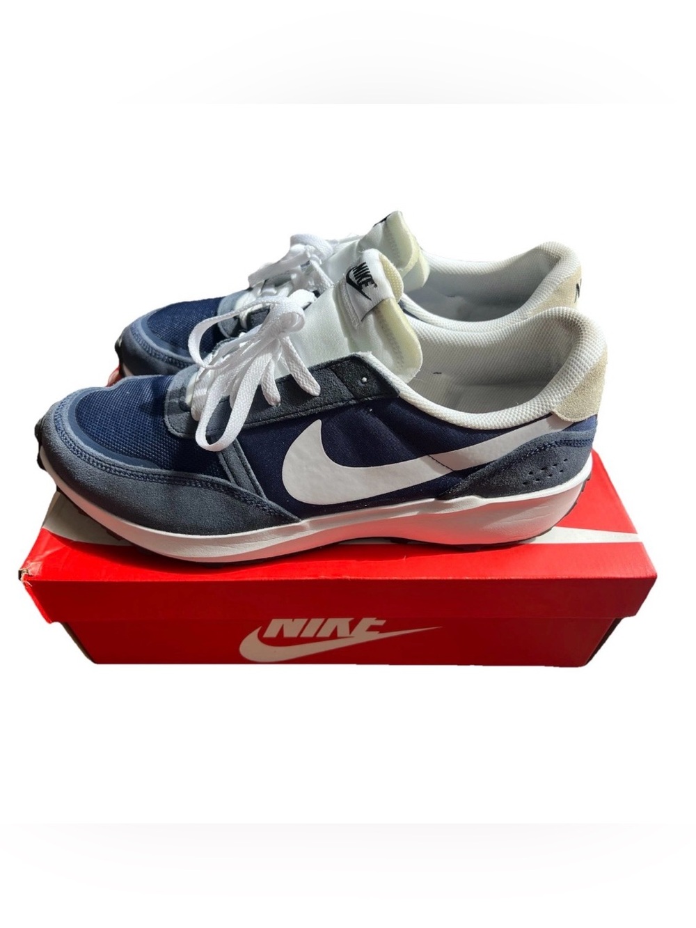 Nike Waffle Nav Shoes Mens Size 14 Midnight Navy White Sneakers 2025 FJ4195-400
